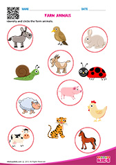 Free Printable Animals Worksheets for Pre-k & Kindergarten