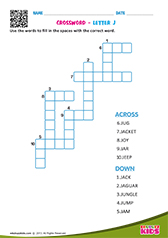 Crosswords with j