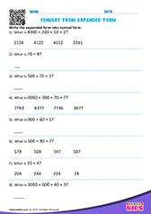 Convert Expanded Form to Standard Form