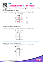 Multiplication of 2-Digit Numbers