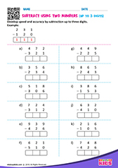 3 Digit Subtraction