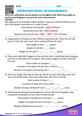 Subtraction based on Measurements