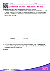 Attributes of 2 Dimensional Figures
