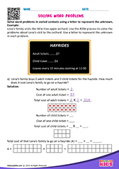 Solving word problems