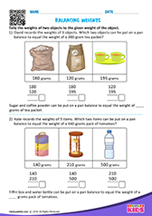 Balancing a Scale