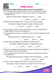 Calculating Weight