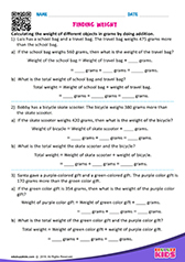 Calculating Weight