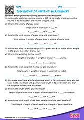 Calculation of Units of Measurement