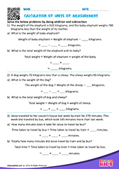 Calculation of Units of Measurement