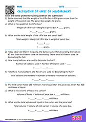 Calculation of Units of Measurement