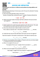 Addition and subtraction