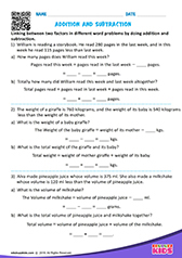 Addition and subtraction