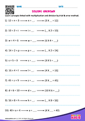 Solve by Trial and Error Method