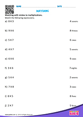 Match the Multiplication Facts
