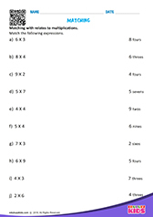Match the Multiplication Facts
