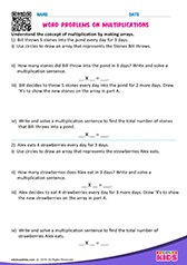 Multiplication by Array Method