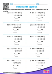 Multiplication Equations