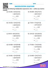 Multiplication Equations