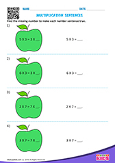 Multiplication Number Sentence