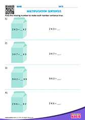Multiplication Number Sentence