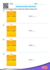 Multiplication Number Sentence