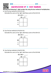 Multiplication of 2-Digit Numbers