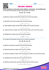 Ordering Numbers