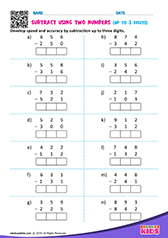 3 Digit Subtraction