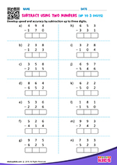 3 Digit Subtraction