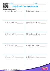 Subtracting the measurements
