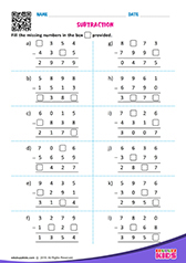 Subtraction of 4 digits