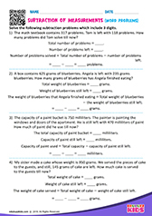 Subtracting Units of Measurement
