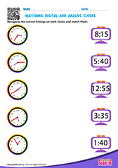 Matching Digital and Analog Clocks