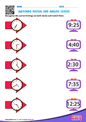 Matching Digital and Analog Clocks