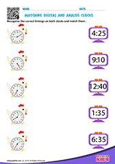 Matching Digital and Analog Clocks