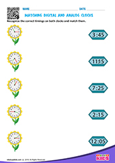 Matching Digital and Analog Clocks