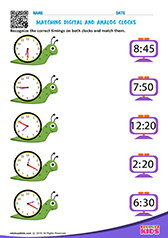Matching Digital and Analog Clocks