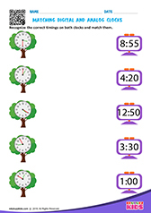 Matching Digital and Analog Clocks