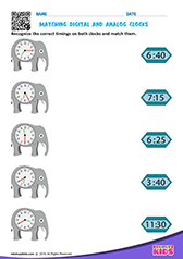 Matching Digital and Analog Clocks