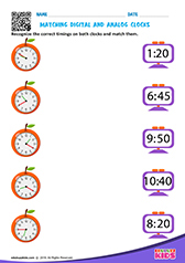 Matching Digital and Analog Clocks