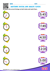 Matching Digital and Analog Clocks