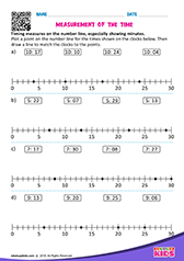 Measure Time on Number Line
