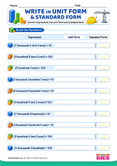 Convert to Standard Form and Unit Form