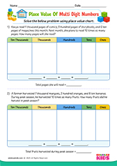 Place Value Of Multi Digit Numbers