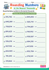 Rounding Numbers to Nearest Thousands