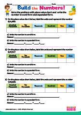 Number Forms With Place Value Chart