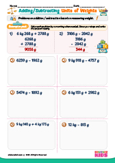 Adding or Subtracting Units of Weight