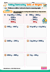 Adding or Subtracting Units of Weight