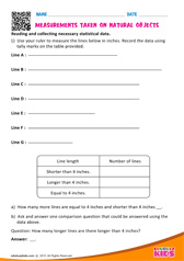 Measurements Taken on Natural Objects