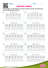 Comparing numbers